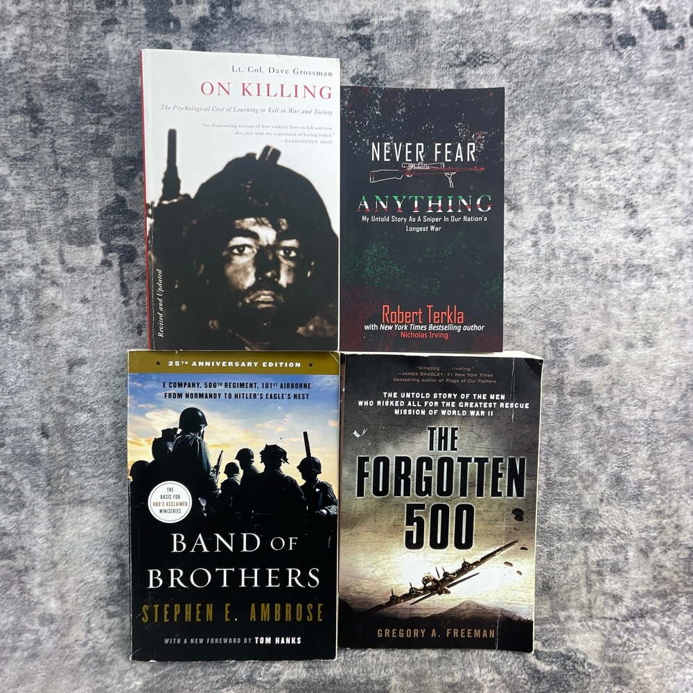 Military History Paperback Book Lot 4 Band Of Brothers On Killing Forgotten 500